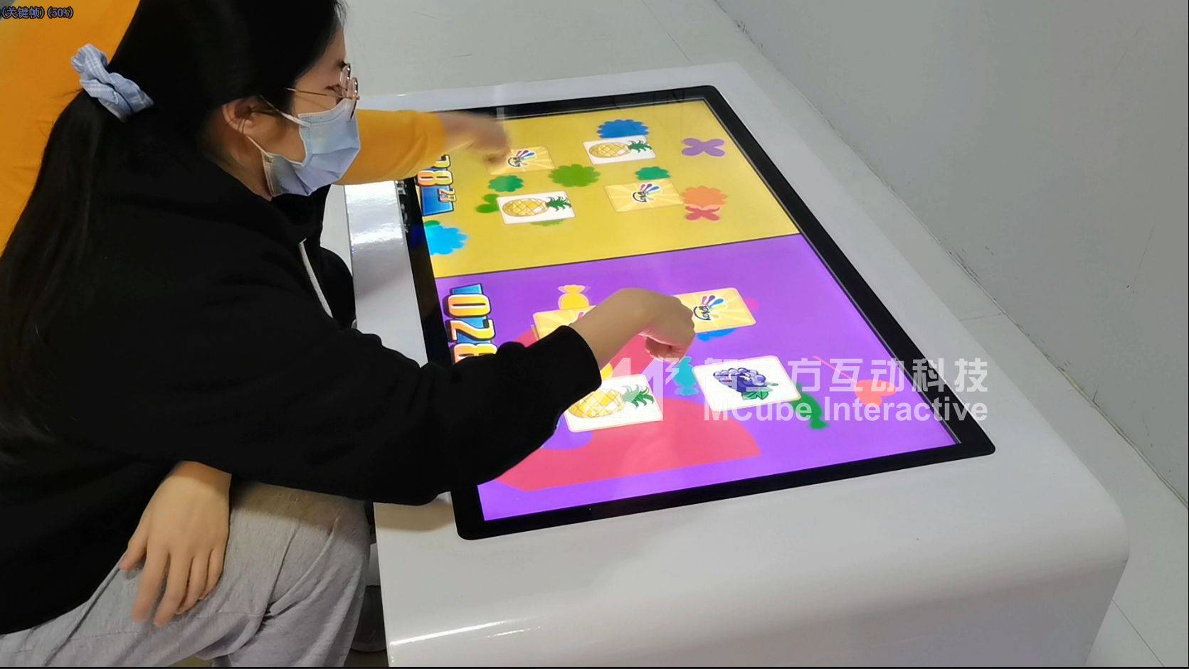 方儿童益智游戏触摸桌助互动娱乐区打造CQ9电子登录儿童游戏桌
